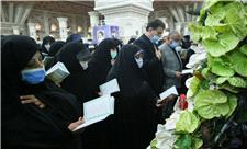 آیین تجدید میثاق زنان با آرمان های بنیانگذار جمهوری اسلامی در آغاز هفته بزرگداشت مقام زن و روز مادر