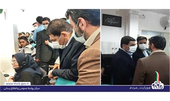 بازدید دکتر مخبر و دکتر عبدالملکی از سامانه تلفنی رسیدگی به شکایات و سوالات مردمی در اجرای طرح «مردمی سازی و توزیع عادلانه یارانه ها
