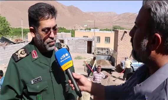 فرمانده سپاه الغدیر: با تمام ظرفیت پای کار سیل‌زدگان هستیم