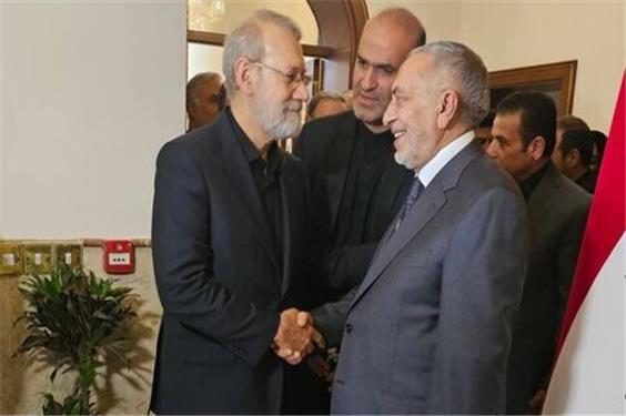 دیدار لاریجانی با رئیس پارلمان و وزیر خارجه عراق