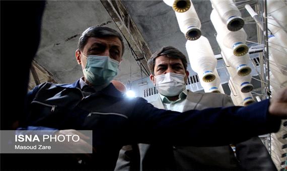 افتتاح خط تولید 1000 تنی نخ پنبه‌ای پلی‌استر در یزد با حضور «فتاح»