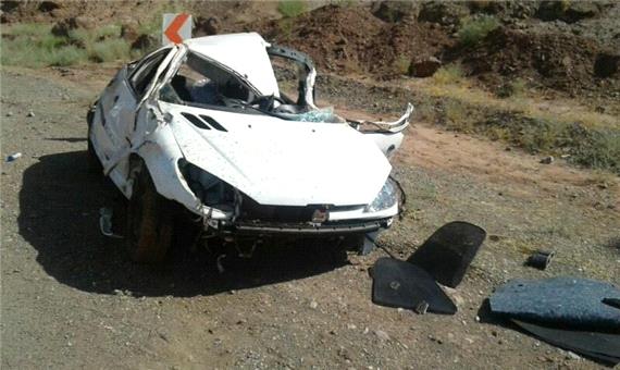 واژگونی خودرو پژو سواری  در مهریز یک کشته و چهار مصدوم برجا گذاشت