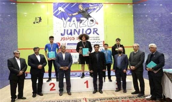 3 مدال رنگارنگ اسکواش بازان گیلان در رقابت‌های بین المللی یزد جونیور