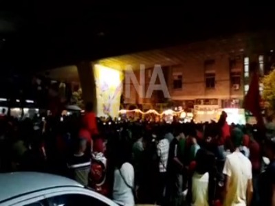 تبریز هم‌اکنون؛ جشن و پایکوبی خیابانی هواداران تراکتور بعد از قهرمانی در سوپرجام