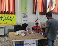 نذر خدمت هلال‌احمر بهاباد در محمدآباد