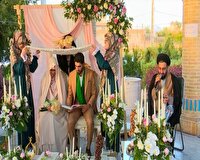 پیوند ازدواج به میزبانی شهید گمنام در یزد
