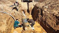 ترمیم شکستگی خط انتقال آب شهر زارچ بدون قطعی در آبرسانی