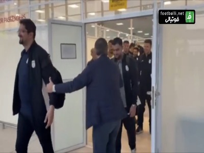 استقبال از تیم ملی فوتبال ایران با موسیقی و نان محلی در روسیه