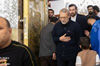 لاریجانی به حرم مطهر امام رضا (ع) رفت