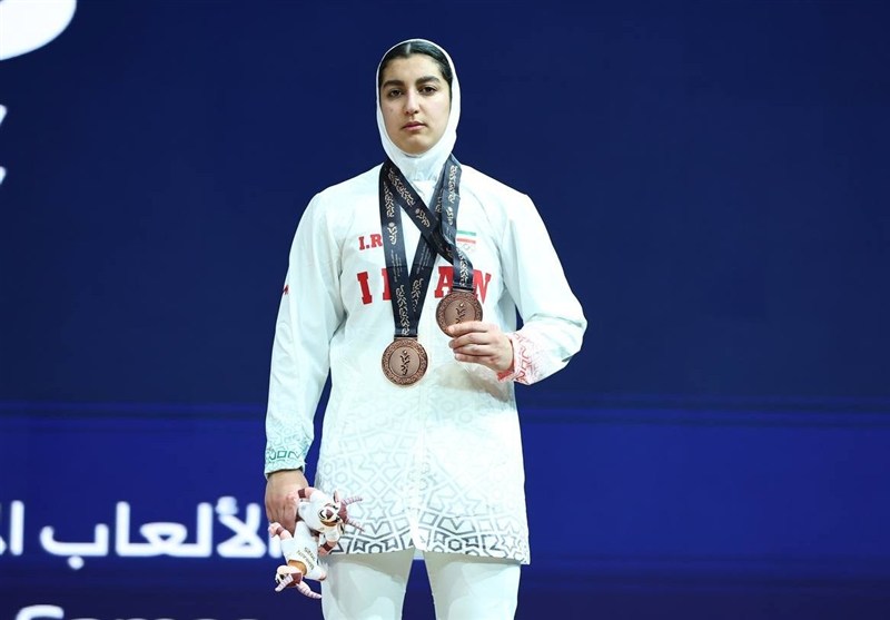 بازی‌های آسیایی جوانان؛ آلما حسینی در وزنه‌برداری ۲ برنز گرفت