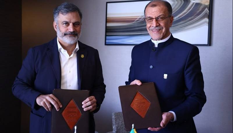 تفاهم‌نامه همکاری کمیته ملی المپیک ایران و پاکستان امضا کردند