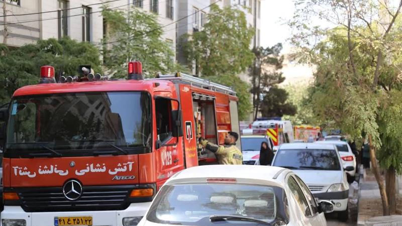 ۴ خودرو در تصادف زنجیره‌ای شهر یزد سوختند؛ یک فوتی تا کنون