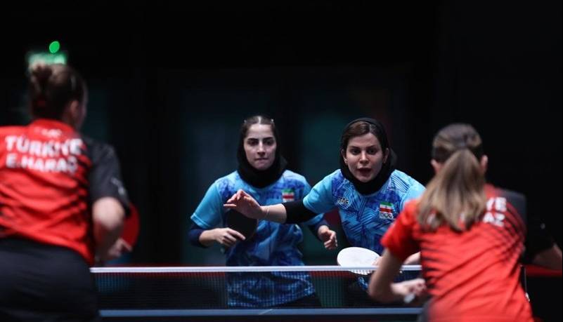 بازی‌های کشورهای اسلامی؛طلای هشتم ایران برای تیم تنیس روی میز دوبل بانوان