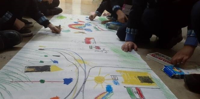 برگزاری مسابقه نقاشی همگانی در روستای گردکوه