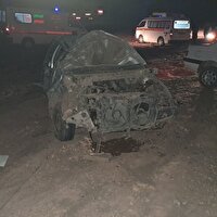 هفت مصدوم بر اثر واژگونی یک دستگاه خودروی پژو۴۰۵