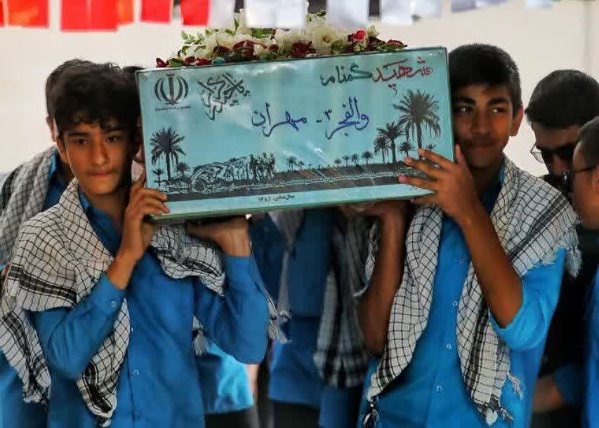 میزبانی دانشگاه پیام‌نور مهریز از پیکر مطهر شهید گمنام