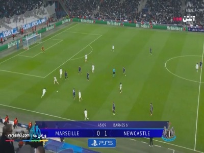 گل اول مارسی به نیوکسل توسط اوبامیانگ