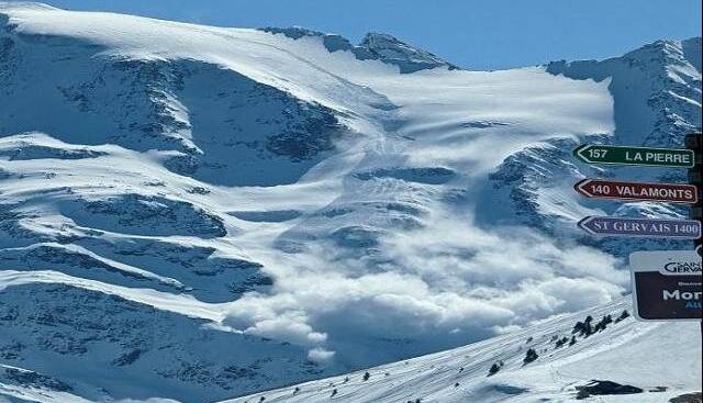 سقوط بهمن در پیست محل تمرین ملی پوشان اسکی آلپاین در اتریش