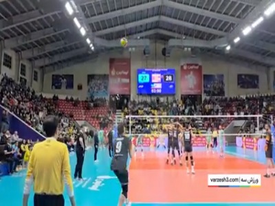 کامبک دیوانه وار شهدابی ها با امتیاز سرویس یوسف کاظمی