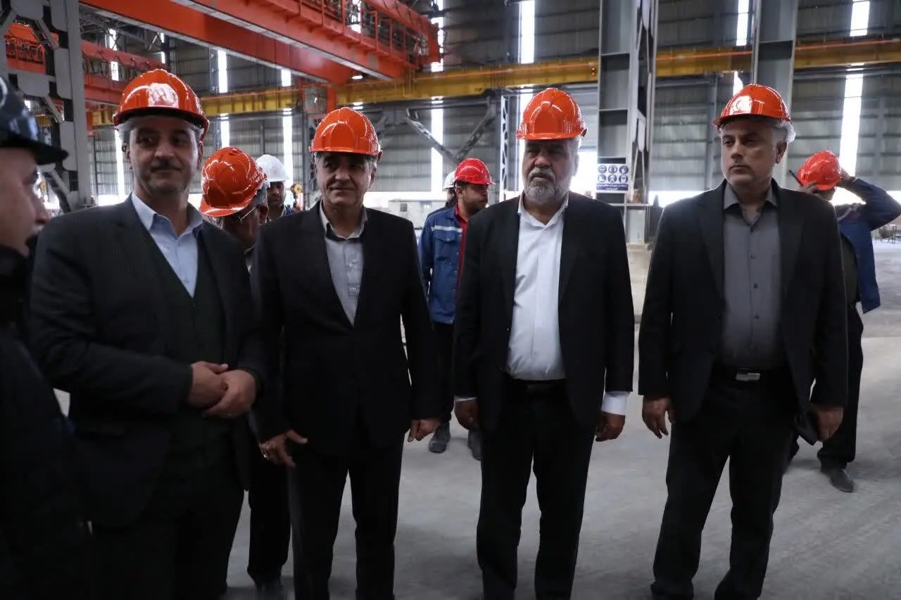 بررسی پیشرفت فیزیکی پروژه‌های چهارگانه و نیروگاهی مجتمع فولاد بافق