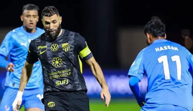 پیروزی حیاتی بنزما و الاتحاد در آخرین بازی سال