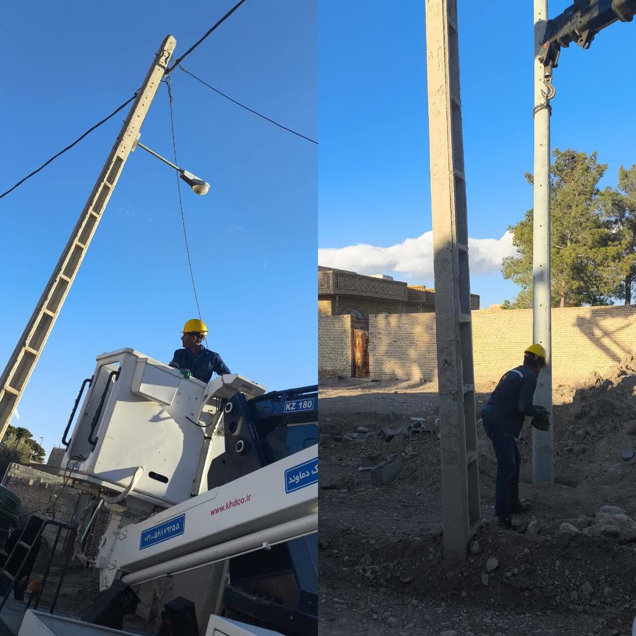 جابجایی شبکه برق خیابان نواب هرات به اتمام رسید