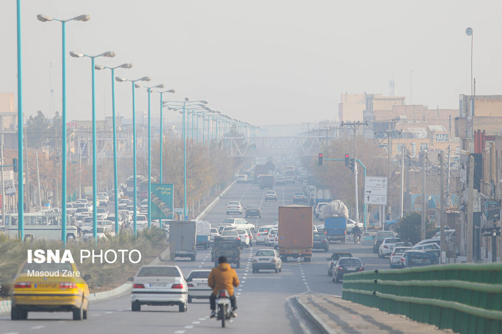 هوای یزد آلوده می‌شود