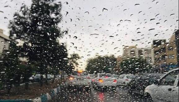 بارندگی، وزش باد شدید و کاهش دید افقی