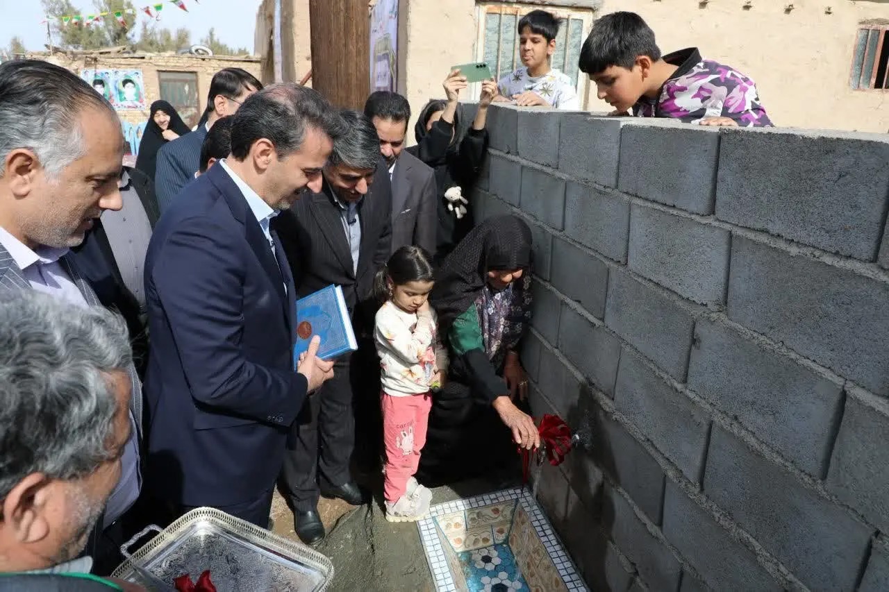 افتتاح پروژه آبرسانی به روستای گردشگری حسن‌آباد در شهرستان بافق