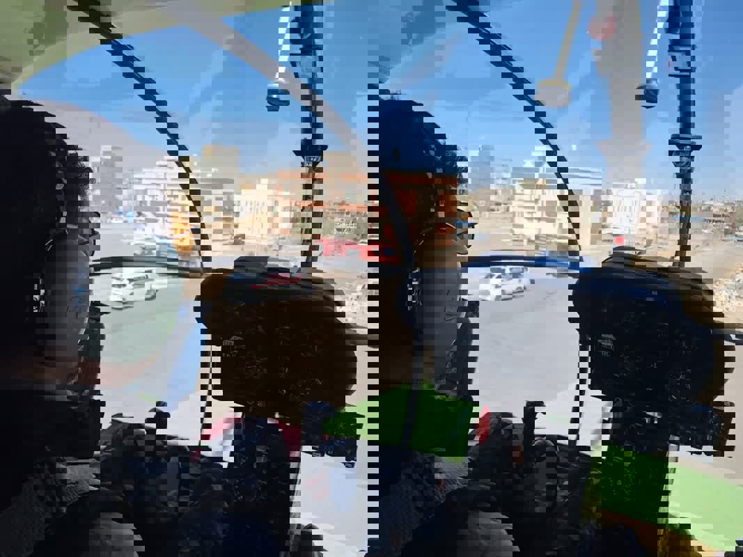 پرواز بالگرد اورژانس استان یزد برای نجات جان کودک ۴ ساله