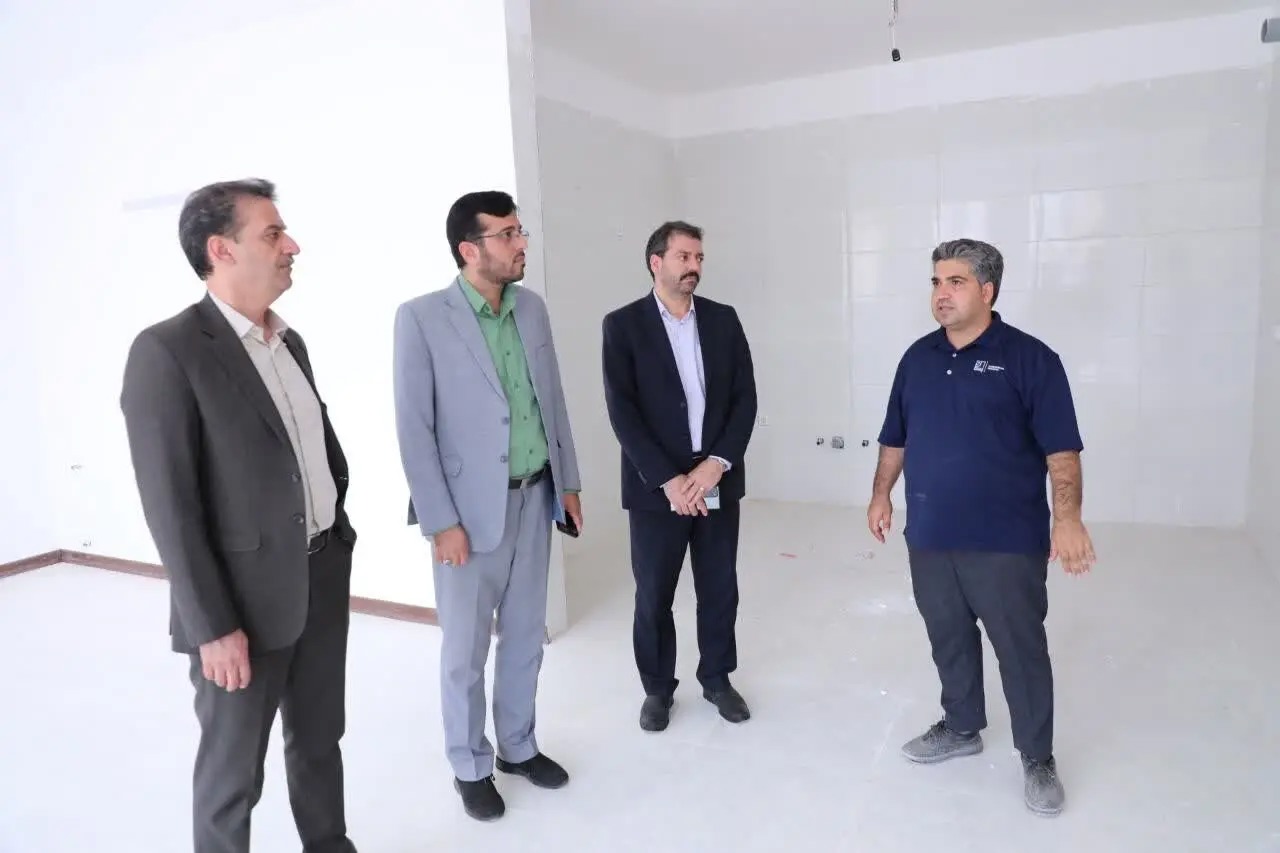 پایش آخرین وضعیت اجرایی پروژه ۷۲ واحدی خلف باغ یزد