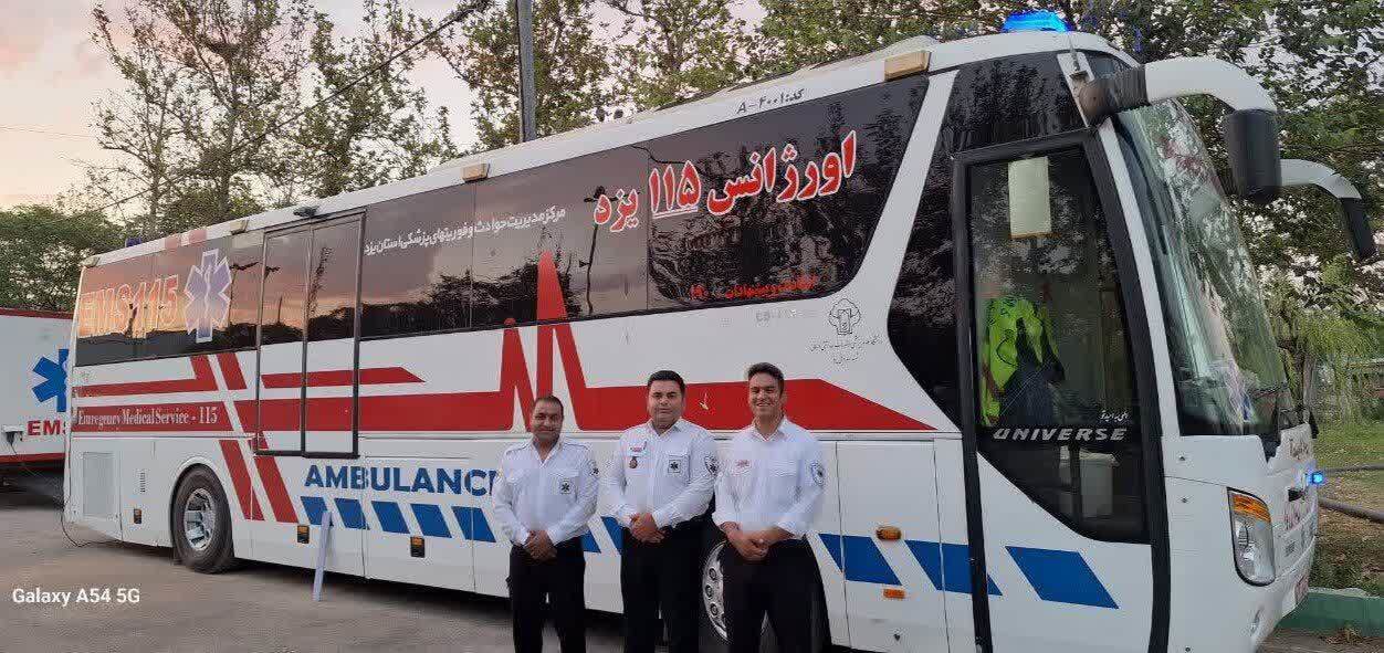 اعزام نیرو‌های عملیاتی اورژانس استان یزد به تهران