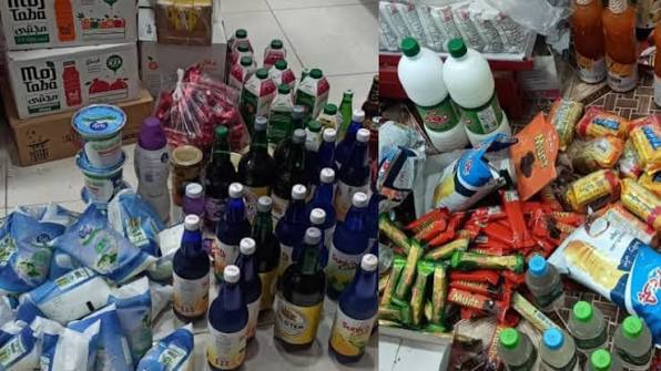 توقیف ۴۰۰ کیلوگرم مواد غذایی تاریخ‌گذشته از مراکز تهیه و توزیع مواد غذایی در مسیر جاده یزد به سنتو