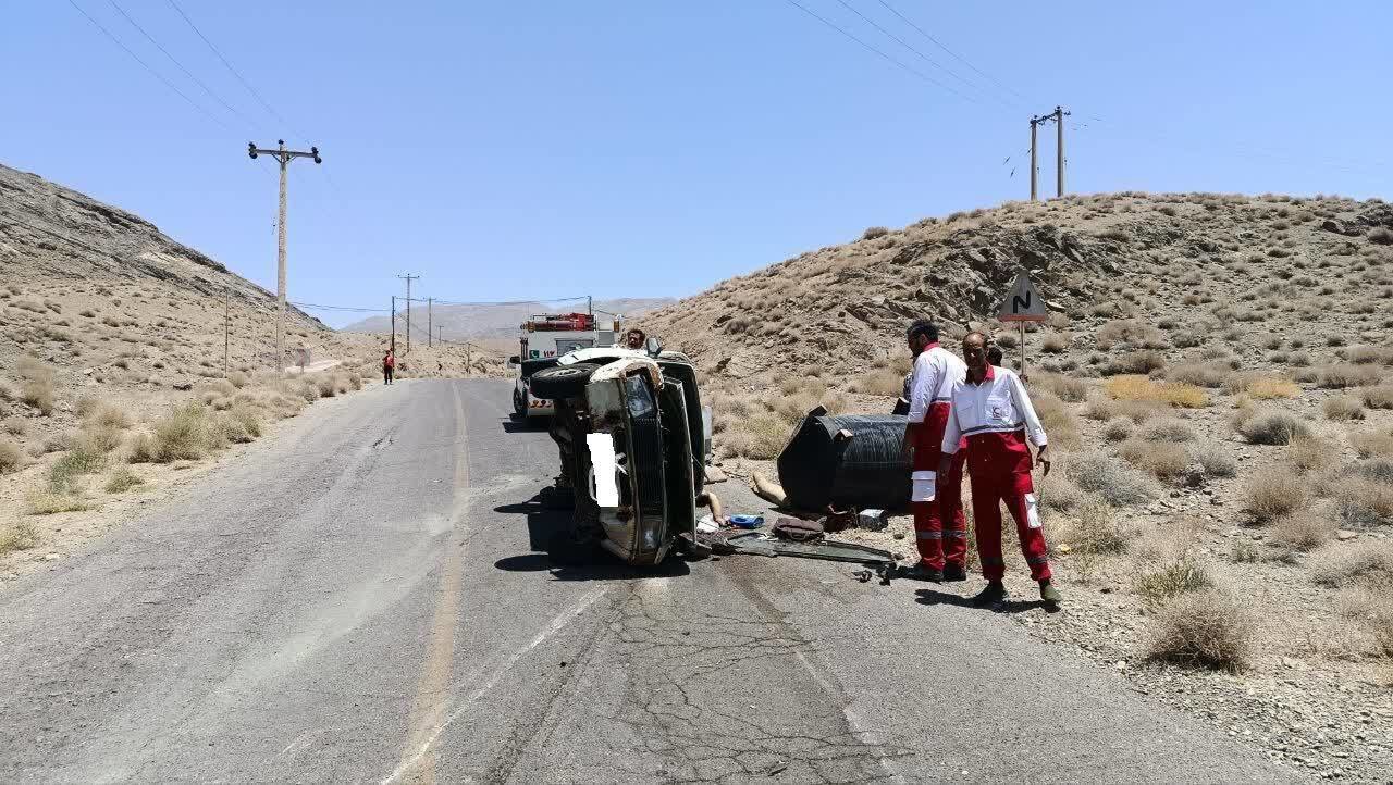 واژگونی وانت در روستای باز تفت یک فوتی بر جای گذاشت