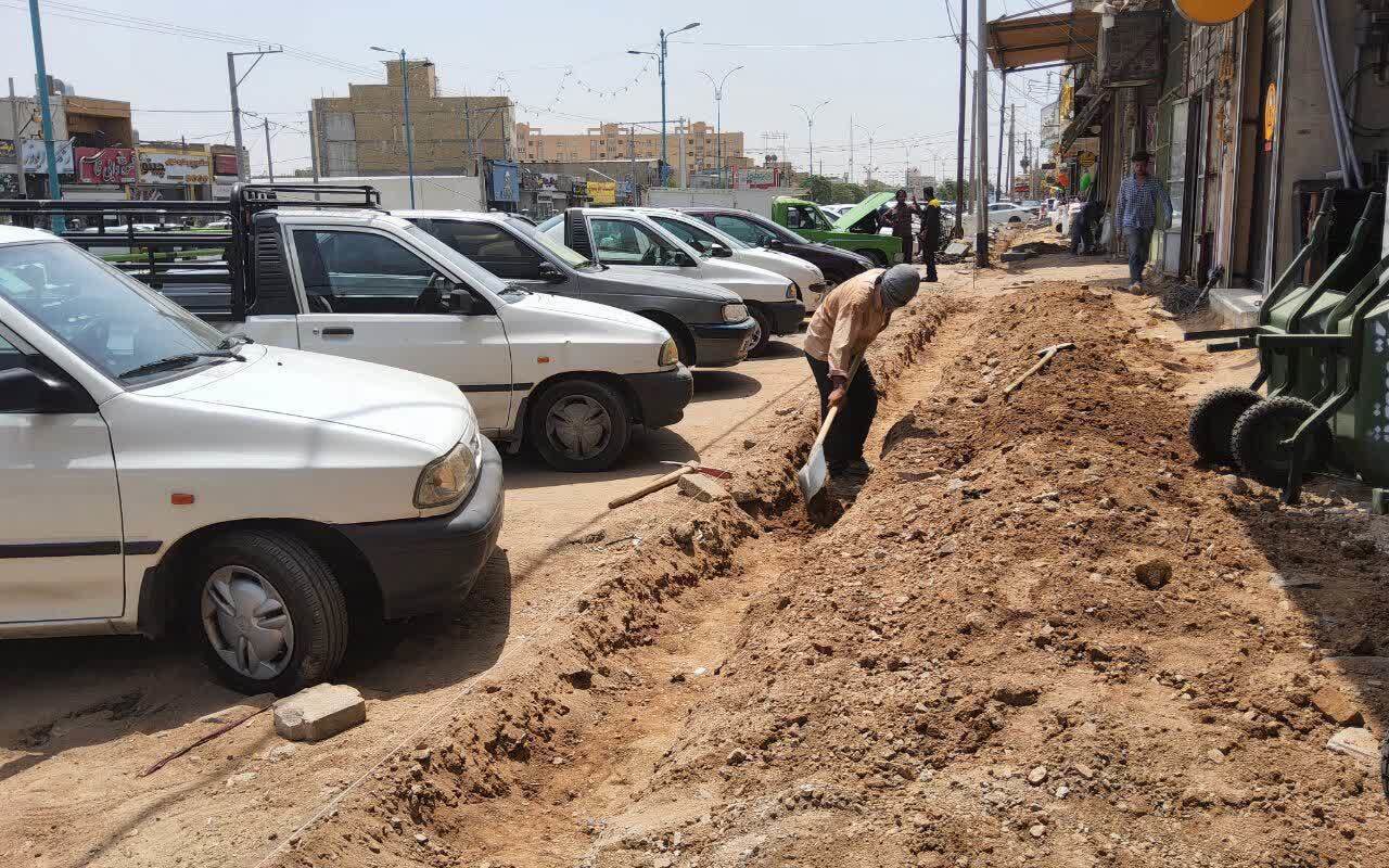 آغاز بخش دیگری از بهسازی بلوار شهید دشتی با اعتبار ۱۶ میلیارد تومان