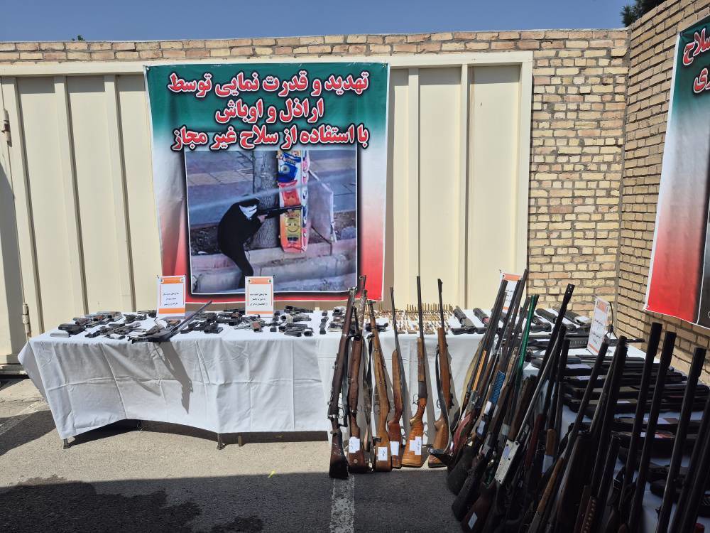 کشف ۹۴۶ قبض سلاح غیرمجاز در خراسان رضوی