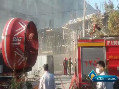 آتش‌سوزی مهیب در بولوار هفت تیر مشهد