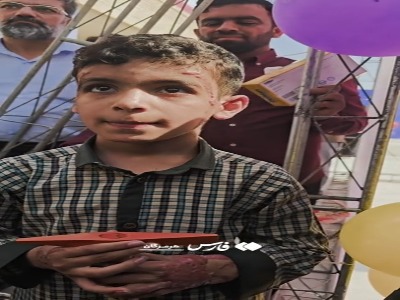 زاکانی امروز با دانش‌آموز جانباز مینابی زنگ شروع مدارس را زد