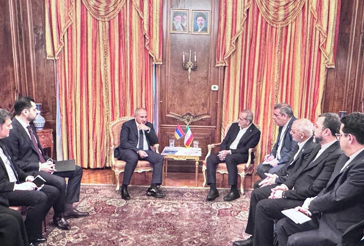 دیدار رئیس جمهوری ایران و نخست وزیر ارمنستان در حاشیه مجمع عمومی سازمان ملل