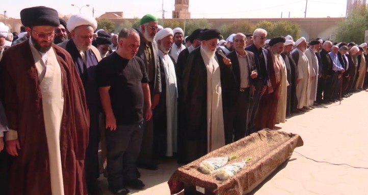 تشییع پیکر آیت الله علی محمد انوری از علمای برجسته یزدی